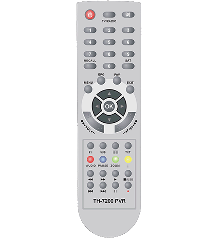 Пульт ДУ для линейки Sat-Integral TH-7200 PVR, TH-7200 PVR I, TH-7300 PVR